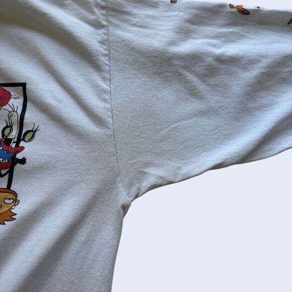 Nickelodeon 90s Cartoons All-Stars Long Sleeve Graphic Tee White L - Picture 10 of 10
